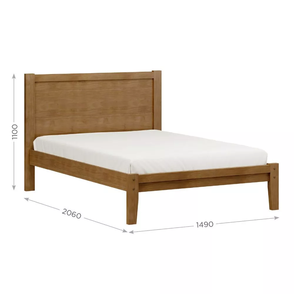 Image 2 of 3 of Cama Finestra Prata Casal 1,40