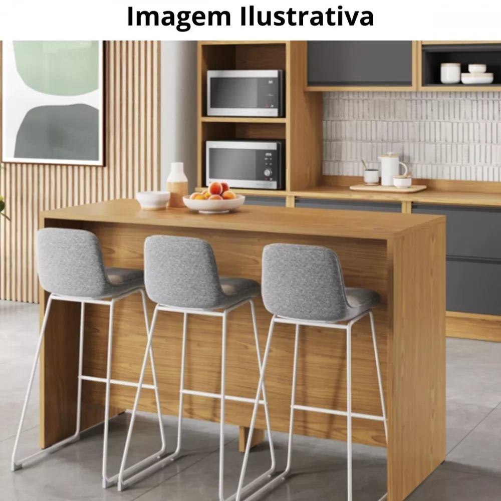 Image 5 of 6 of Ilha Gourmet 1,20m 2 Portas Lisboa Itatiaia
