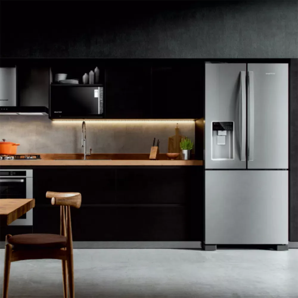 Image 2 of 11 of Geladeira Brastemp Frost Free French Door Inverse BRH85AKBNA
