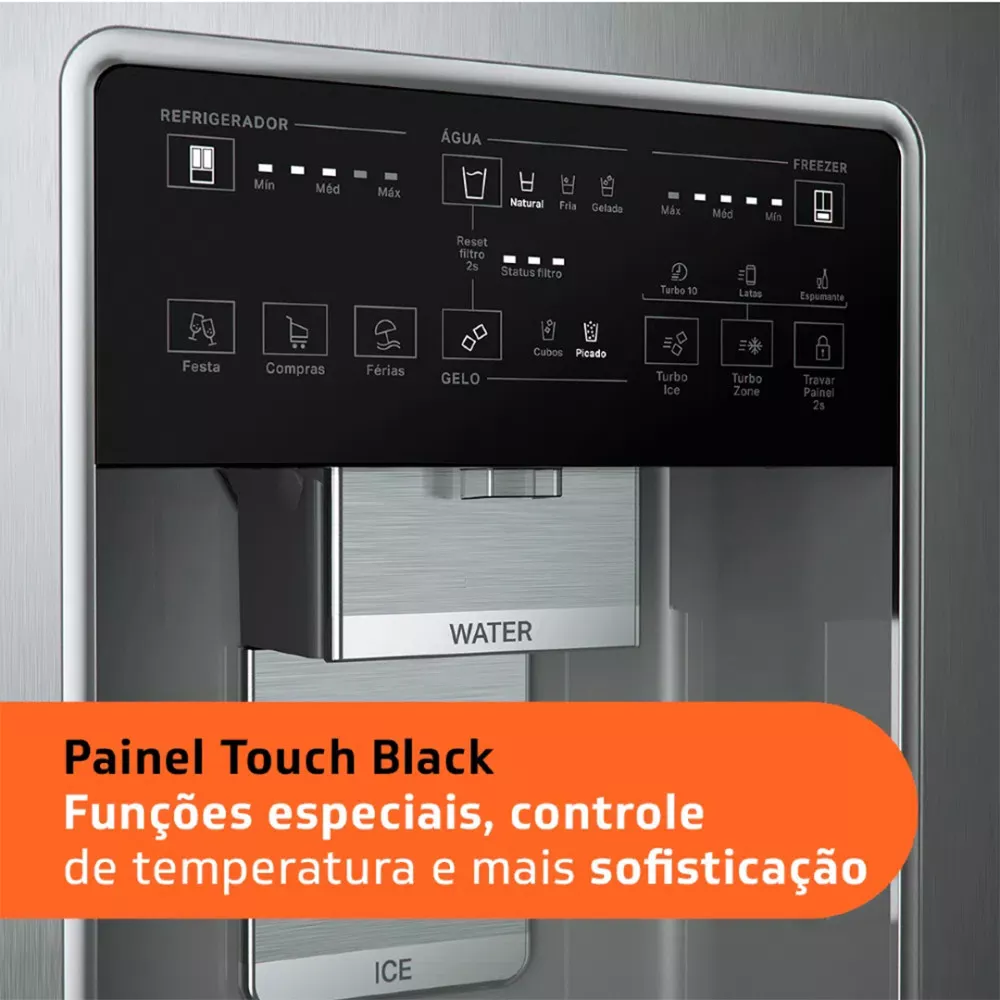 Image 5 of 11 of Geladeira Brastemp Frost Free French Door Inverse BRH85AKBNA