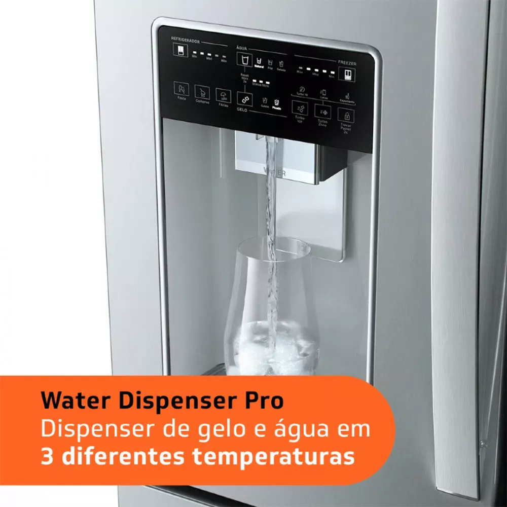 Image 6 of 11 of Geladeira Brastemp Frost Free French Door Inverse BRH85AKBNA