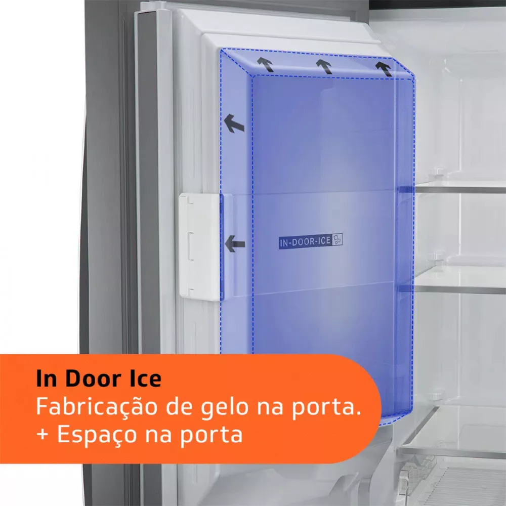 Image 7 of 11 of Geladeira Brastemp Frost Free French Door Inverse BRH85AKBNA