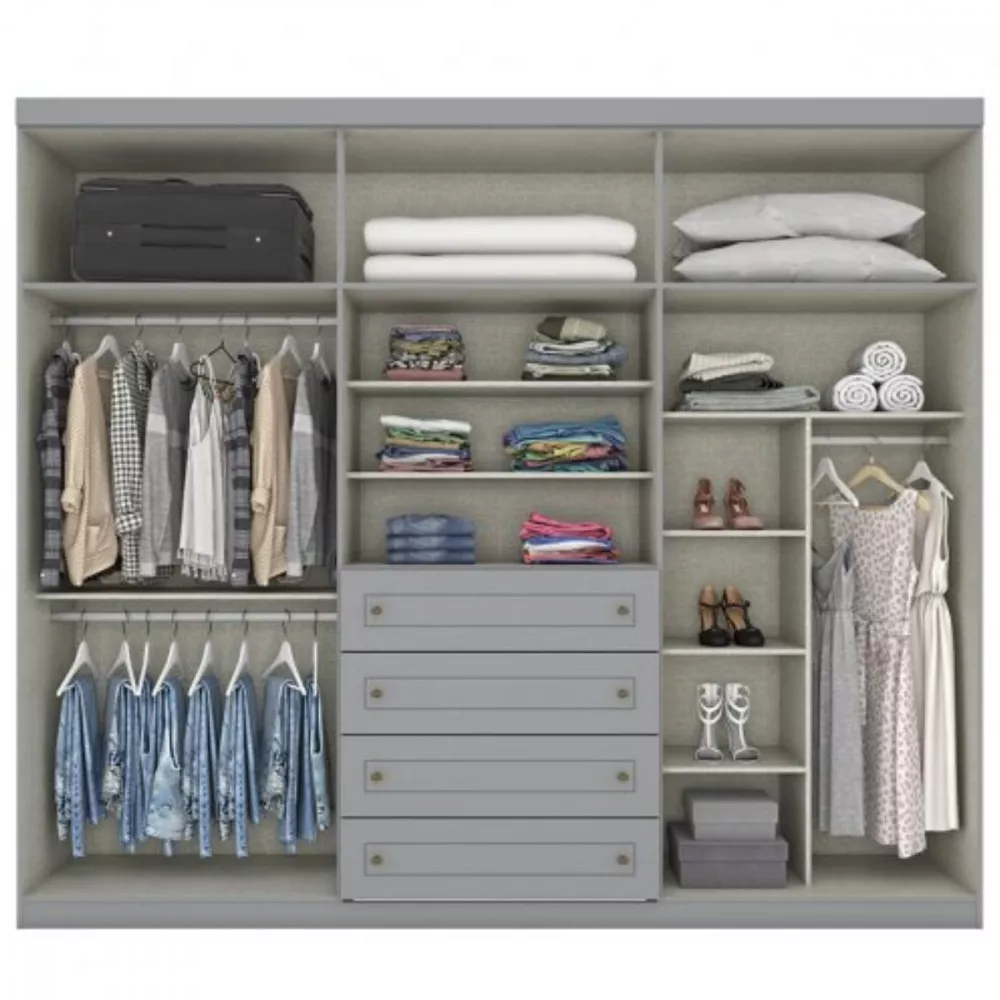 Image 2 of 7 of Guarda Roupa Henn Americano 6 Portas 4 Gavetas D205-05