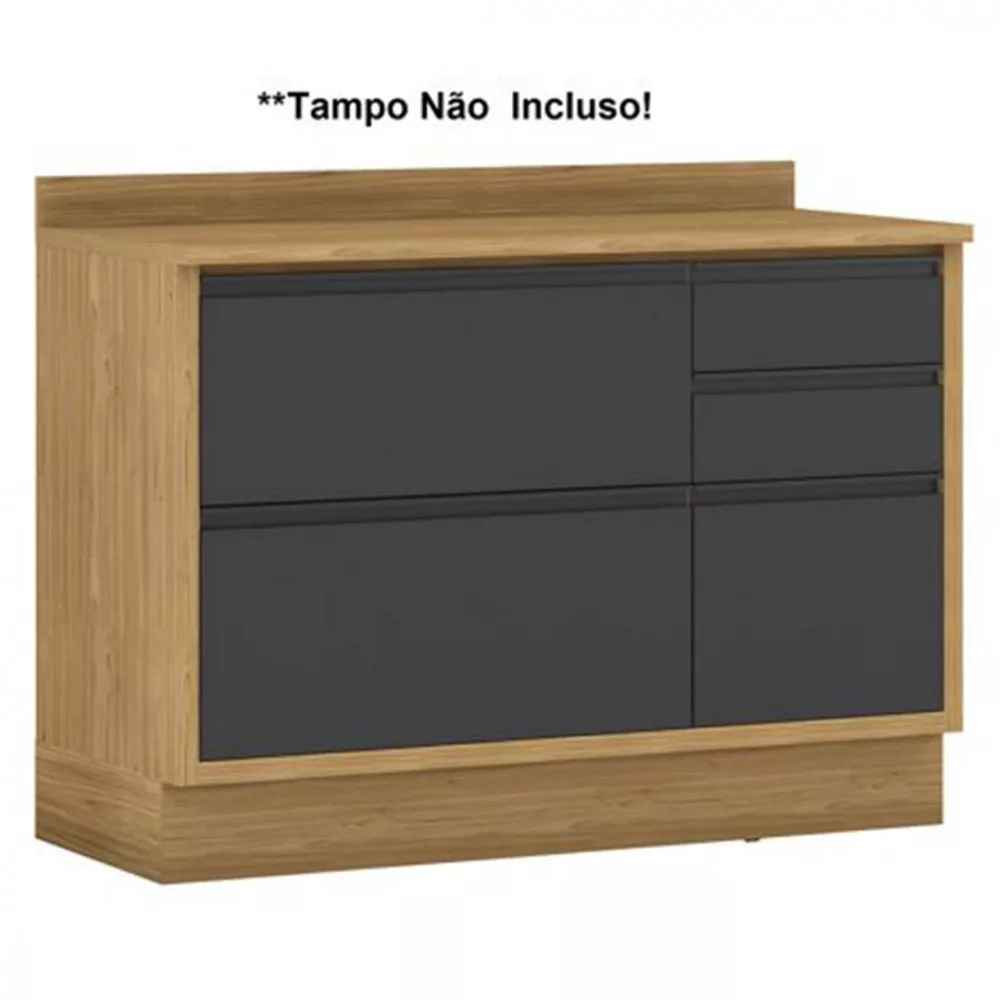 Image 0 of 3 of Balcao Itatiaia Lisboa Sem Tampo 1 Porta 4 Gaveta