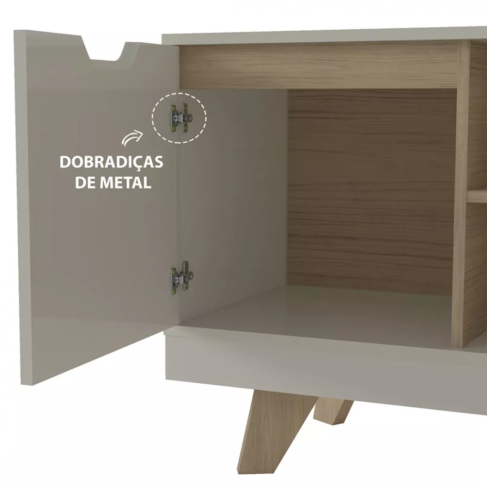 Image 4 of 7 of Rack Para TV Artely Michigan Para TV De Até 60 Polegadas