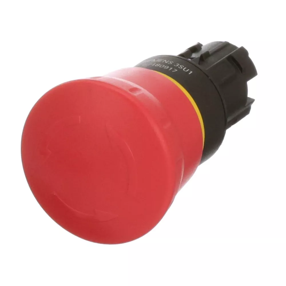 Image 0 of 1 of Botão De Emergência Cogumelo 3SU1 Vermelho 40MM 3SU10001HB200 - Siemens