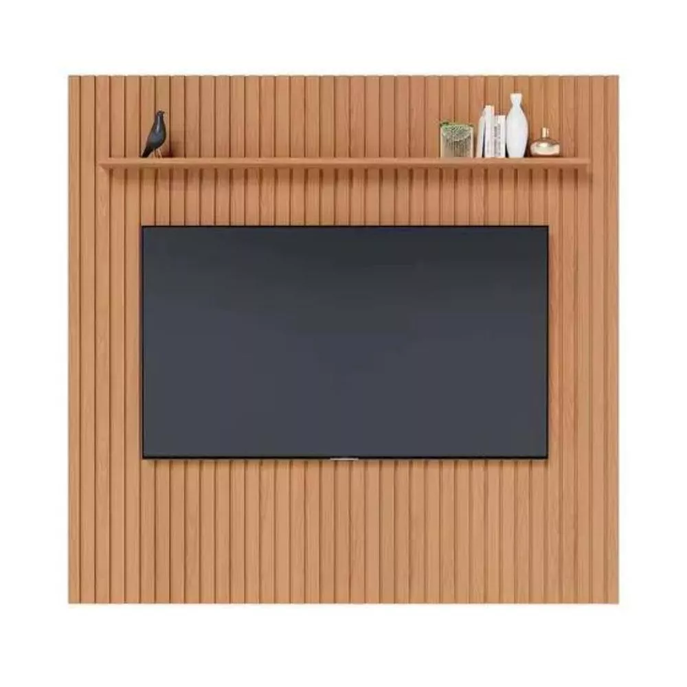 Image 3 of 5 of Painel Niágara para TV Até 82 Polegadas 1 Prateleira Ripado Colibri