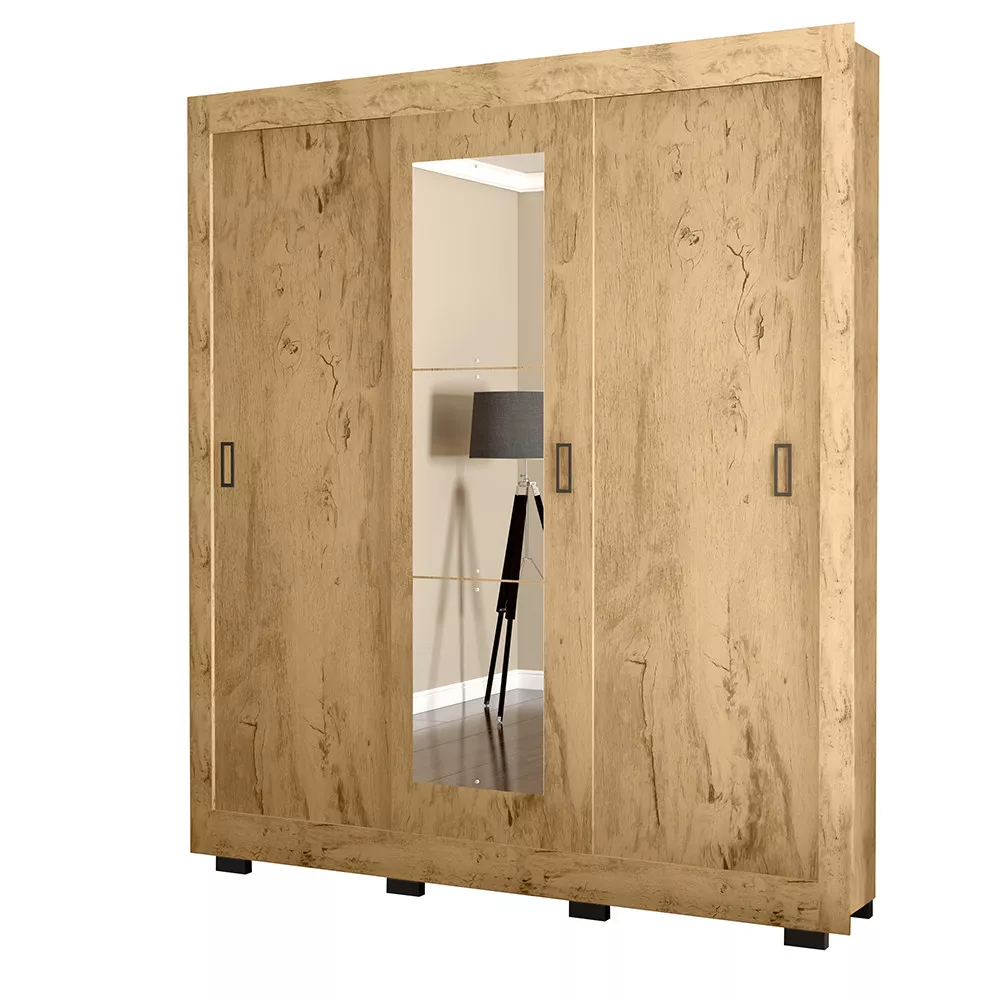 Image 4 of 5 of Guarda Roupa Araplac 3 Portas Com Espelho