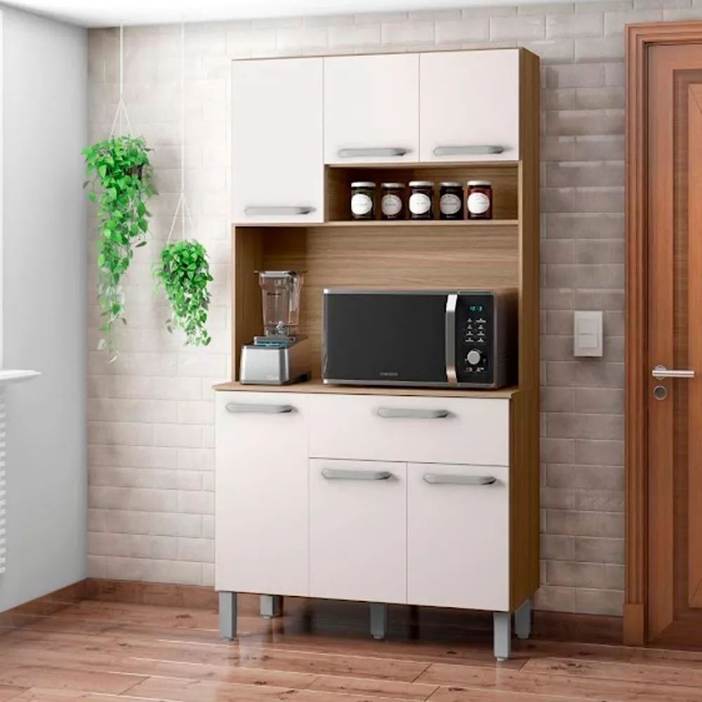 Image 0 of 4 of Kit Cozinha 6 Portas 1 Gaveta em MDF Sofia Poliman Móveis