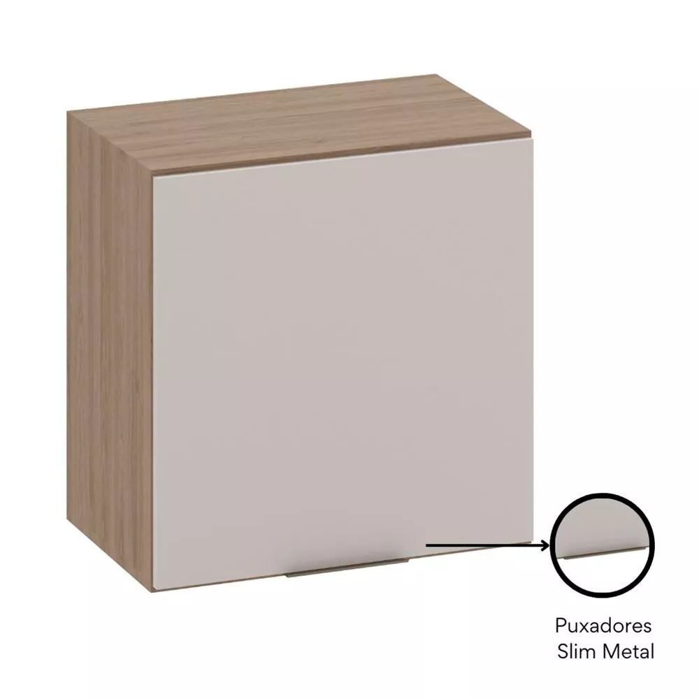 Image 3 of 5 of Armário Aéreo 58 cm 1 Porta Etna Poliman Móveis