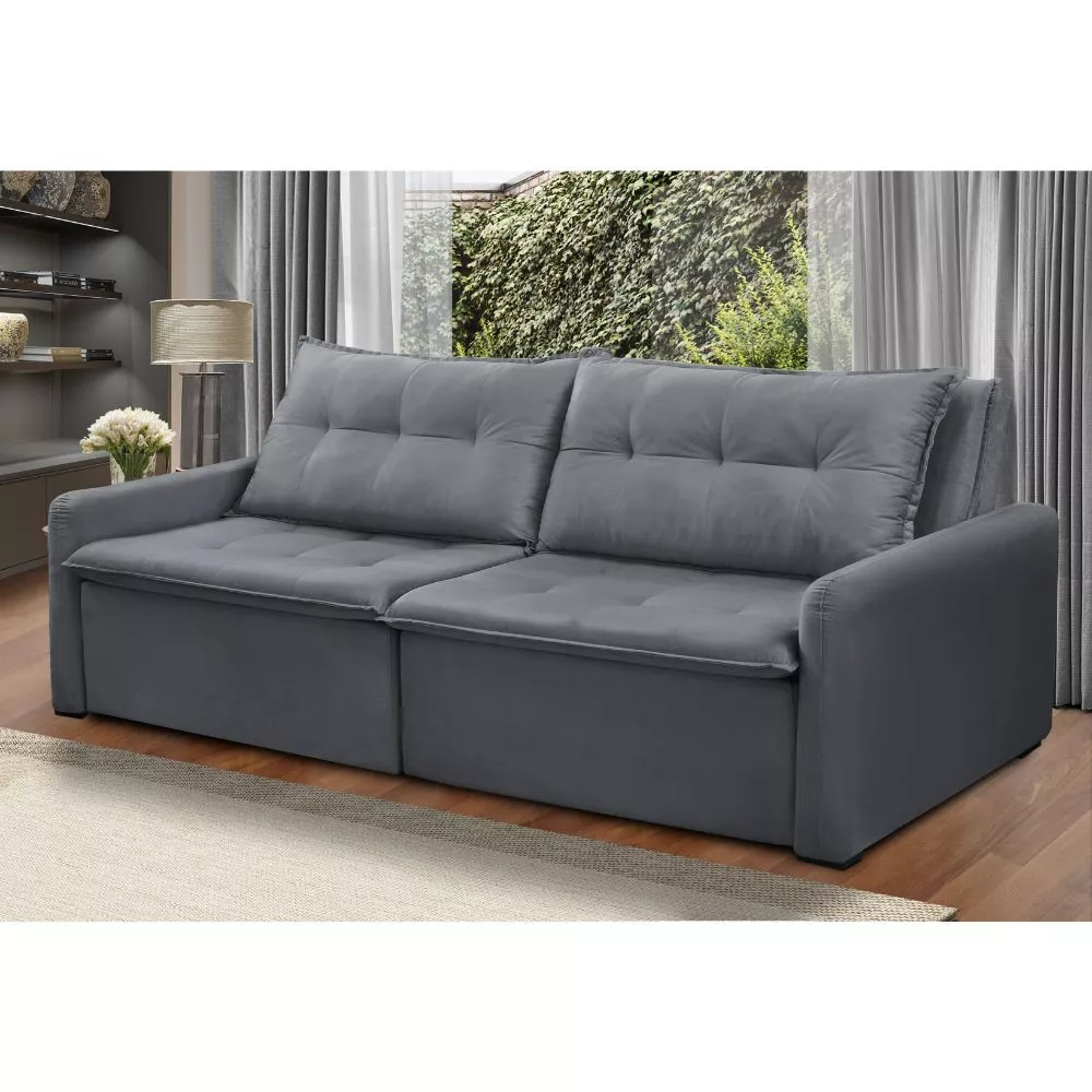 Image 0 of 3 of Estofado Jandaia Slim Bicama 2 Lugares Com Encostos Reclináveis em 03 estágios