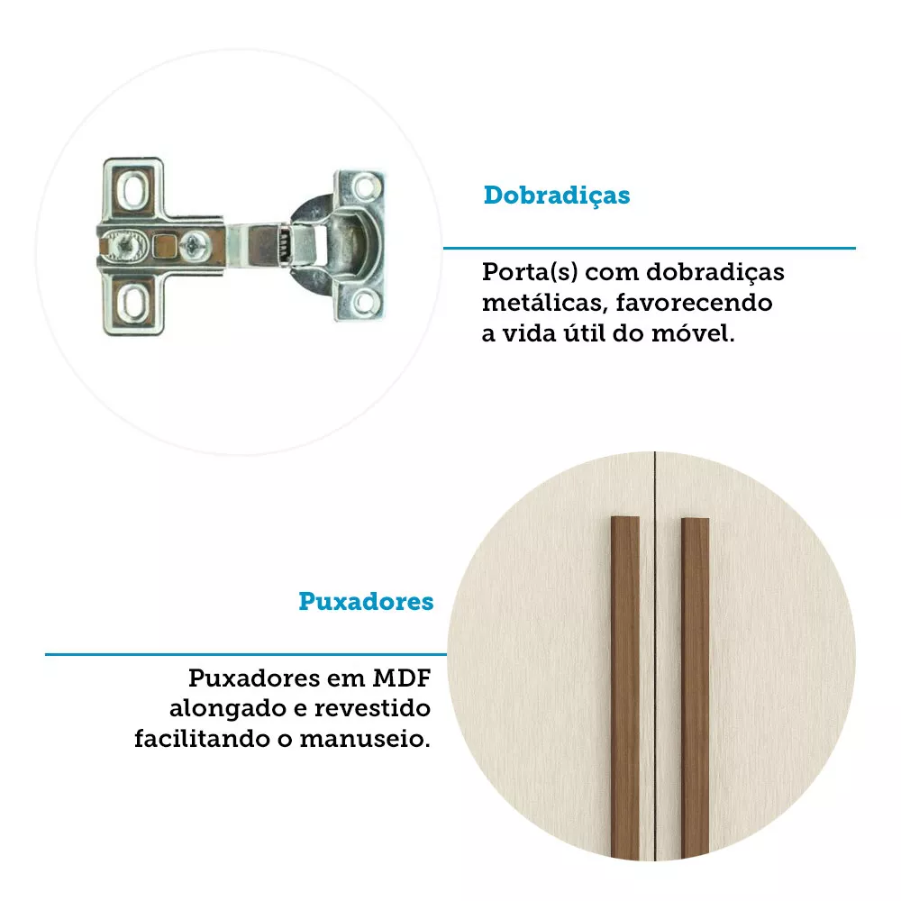 Image 7 of 10 of Guarda Roupa Casal 238cm 8 Portas 4 Gavetas com Espelhos Master New Santos Andirá