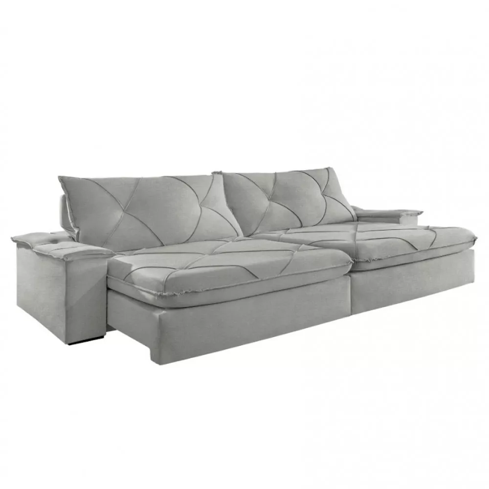 Image 1 of 6 of Sofá Apollo Linho 02 Módulos 100 cm B25cm Meu Sofá Online