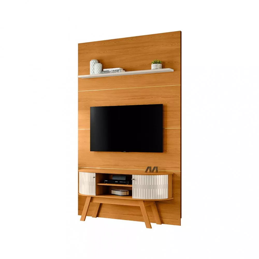 Image 1 of 4 of Rack com Painel para TV até 65 Polegadas 2 Portas com Pés Silverstone Madetec