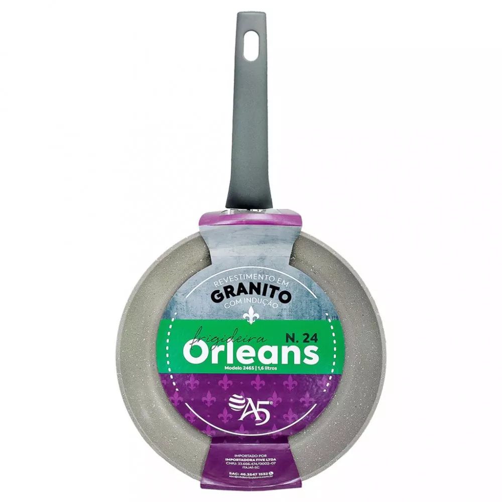 Image 0 of 5 of Frigideira Orleans Granito n°24 sem Tampa