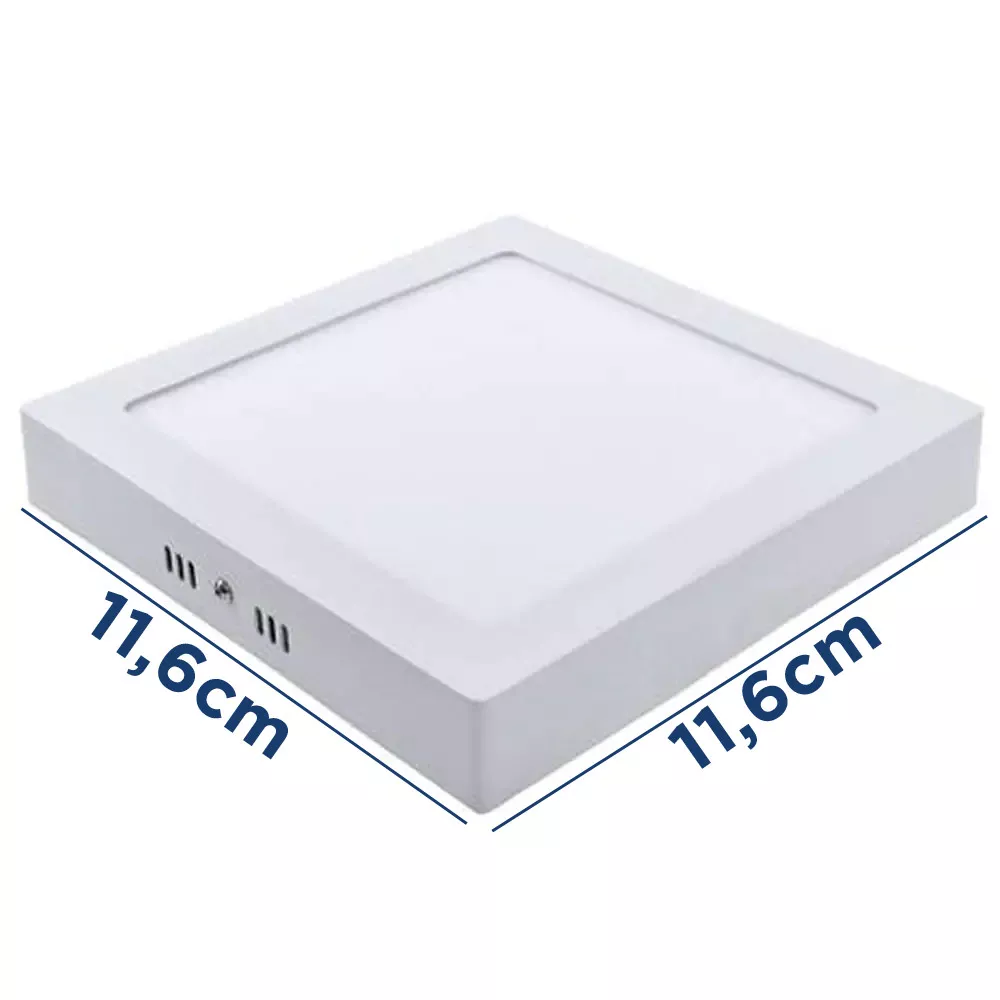 Image 0 of 1 of Plafon Led Quadrado 11,6 x 11,6 cm Sobrepor 6w 6500K bivolt - Intral