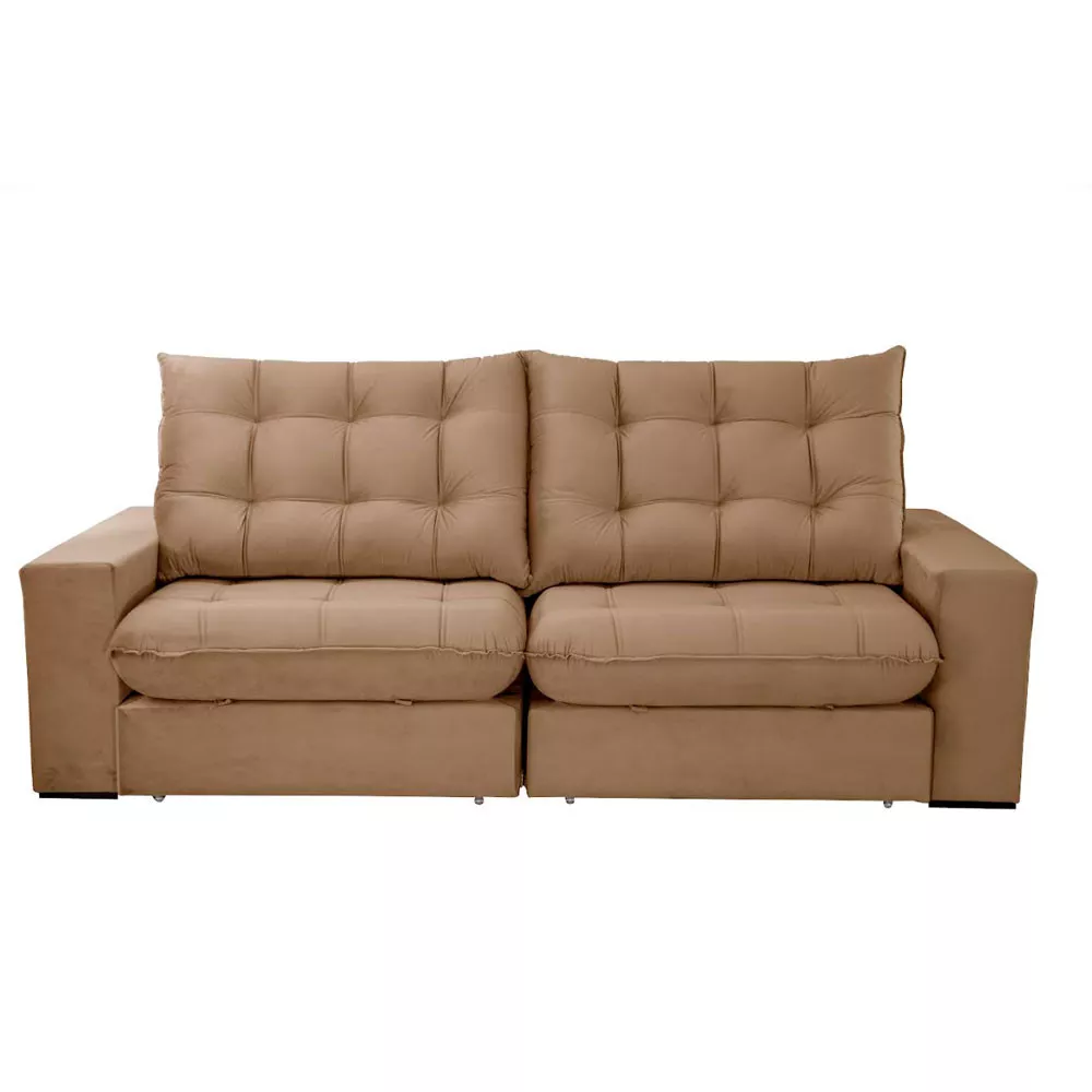 Image 1 of 3 of Sofá Livy Veludo B002 02 Módulos 90cm B25 Meu Sofá Online
