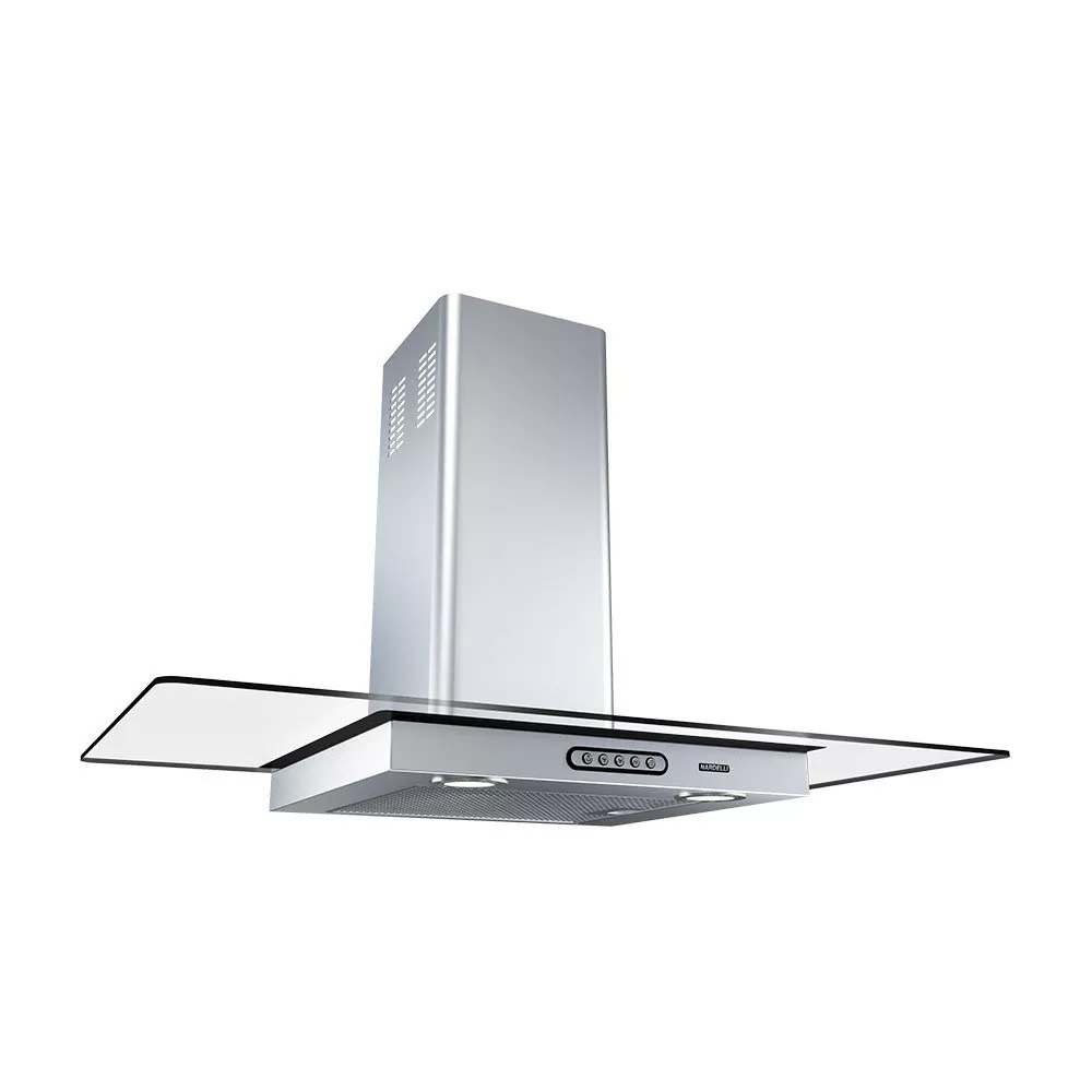Image 0 of 7 of Coifa de Parede 90cm Vidro Reto Duto Slim Nardelli Inox