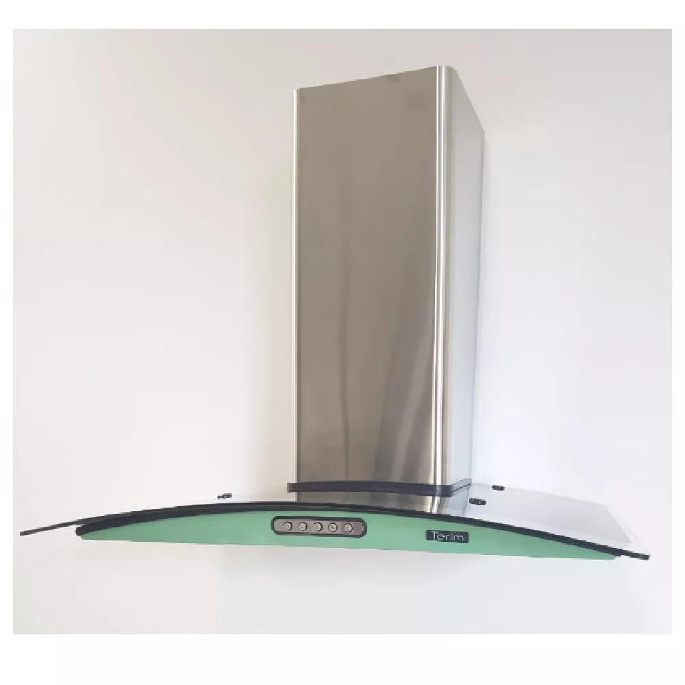 Image 0 of 6 of Coifa de Parede Terim Vidro Curvo Verde Chá Inox 70 cm