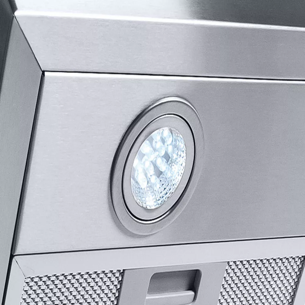 Image 2 of 7 of Coifa Vidro Reto Parede Inox 75cm-5 Bocas Terim