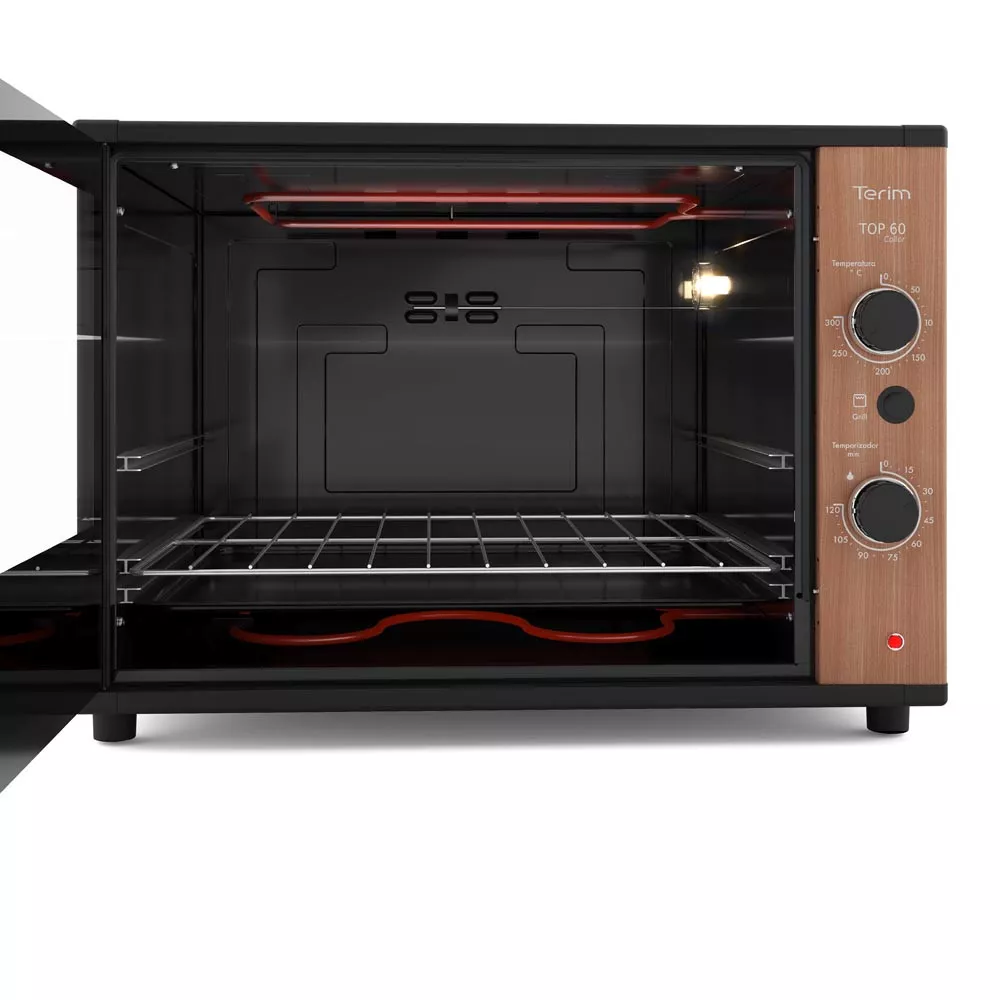 Image 4 of 7 of Forno Terim Elétrico Bancada Top 60 Collor Jatobá 60 Litros