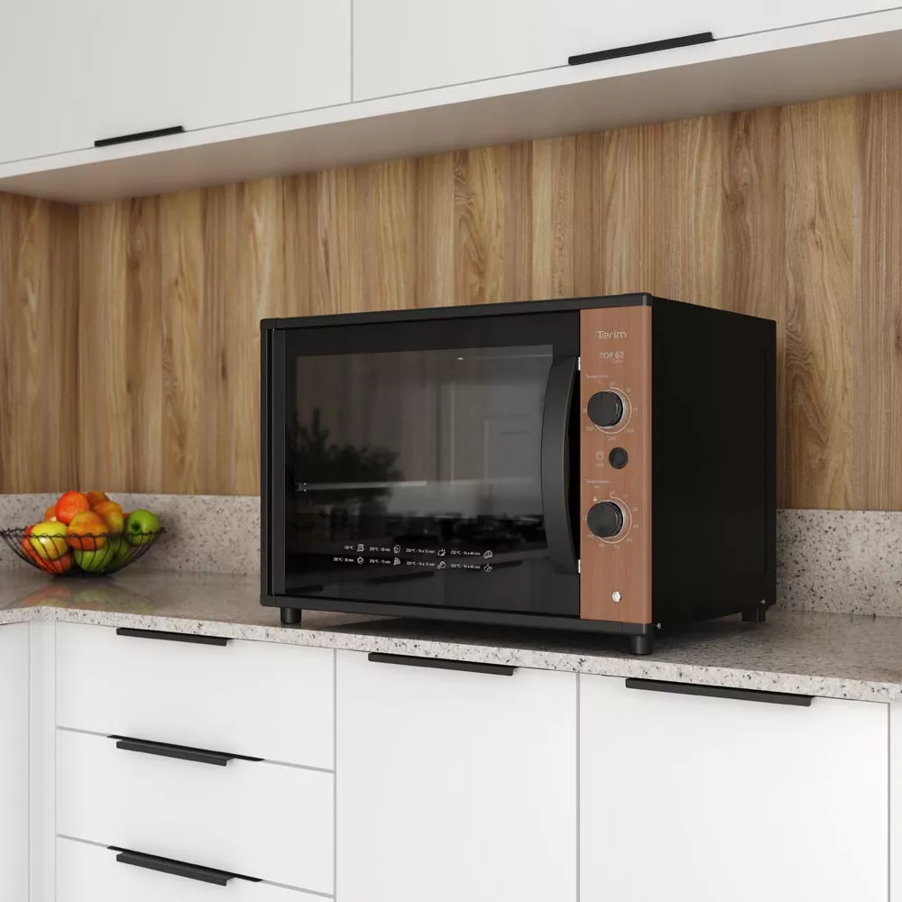 Image 5 of 7 of Forno Terim Elétrico Bancada Top 60 Collor Jatobá 60 Litros