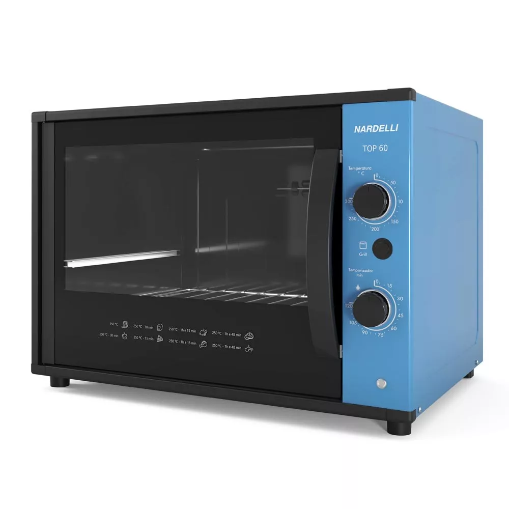 Image 0 of 6 of Forno Nardelli Elétrico Bancada Top 60 Azul 60 Litros