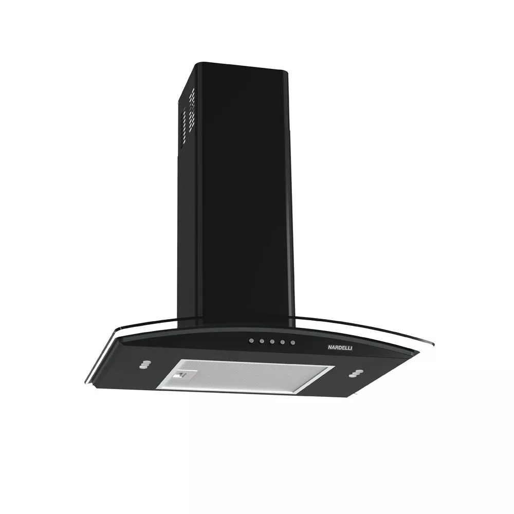 Image 0 of 7 of Coifa Nardelli de Parede Clean Vidro Curvo Black 60cm