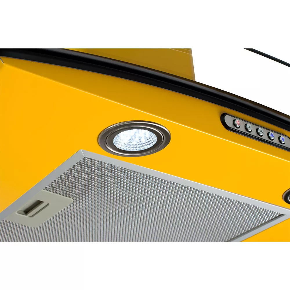 Image 2 of 7 of Coifa de Parede 80cm Vidro Curvo Slim Nardelli Yellow