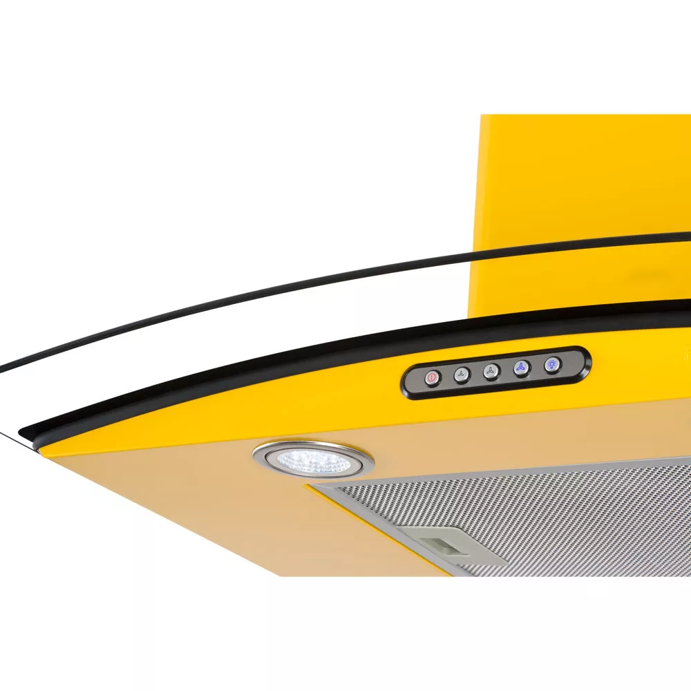 Image 3 of 7 of Coifa de Parede 80cm Vidro Curvo Slim Nardelli Yellow