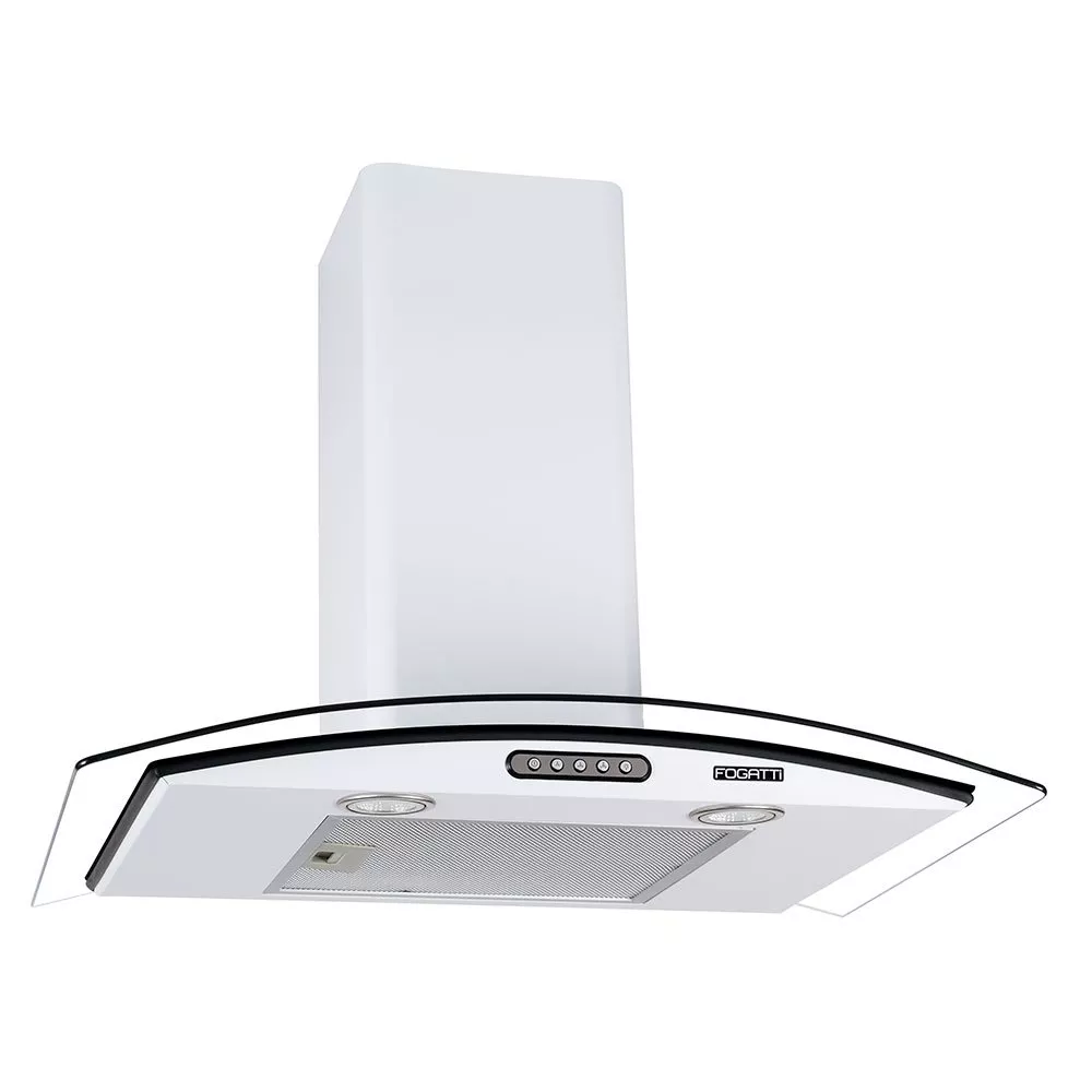 Image 0 of 7 of Coifa de Parede 70cm Vidro Curvo Slim Fogatti Branco