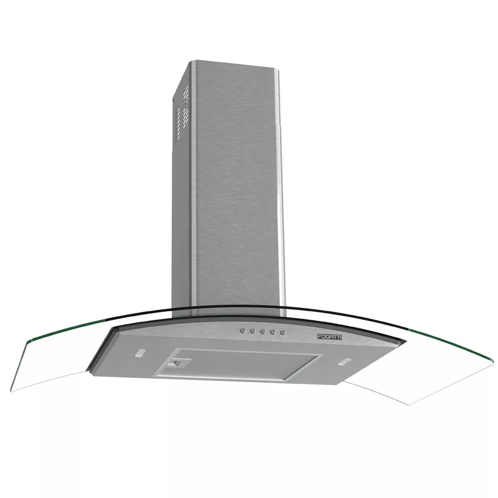 Image 0 of 7 of Coifa Fogatti de Parede Clean Vidro Curvo Kromanox 90cm