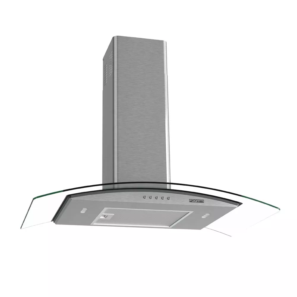 Image 0 of 7 of Coifa Fogatti de Parede Clean Vidro Curvo Kromanox 80cm