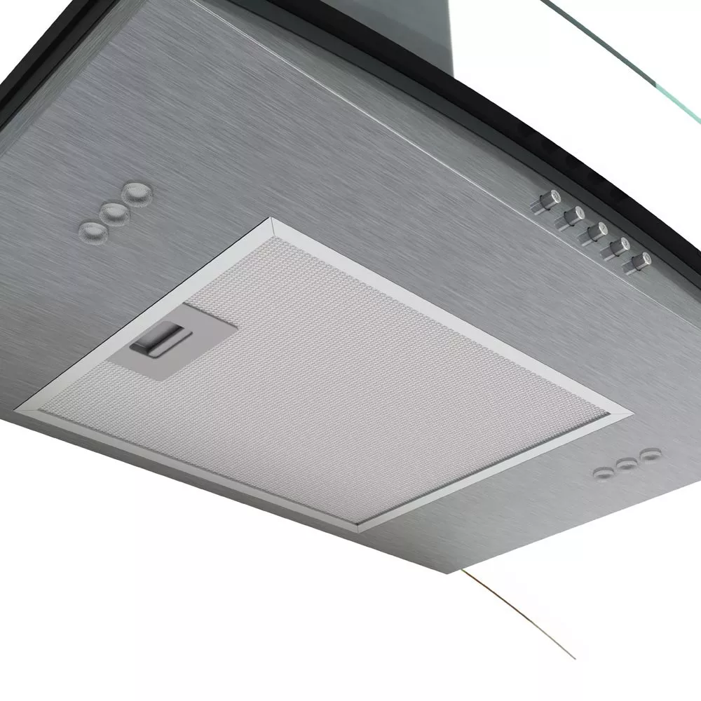 Image 4 of 7 of Coifa Fogatti de Parede Clean Vidro Curvo Kromanox 80cm