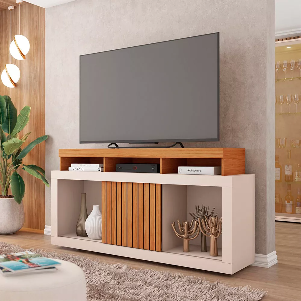 Rack Bancada para Tv até 55 Polegadas 1 Porta Dragon Caemmun
