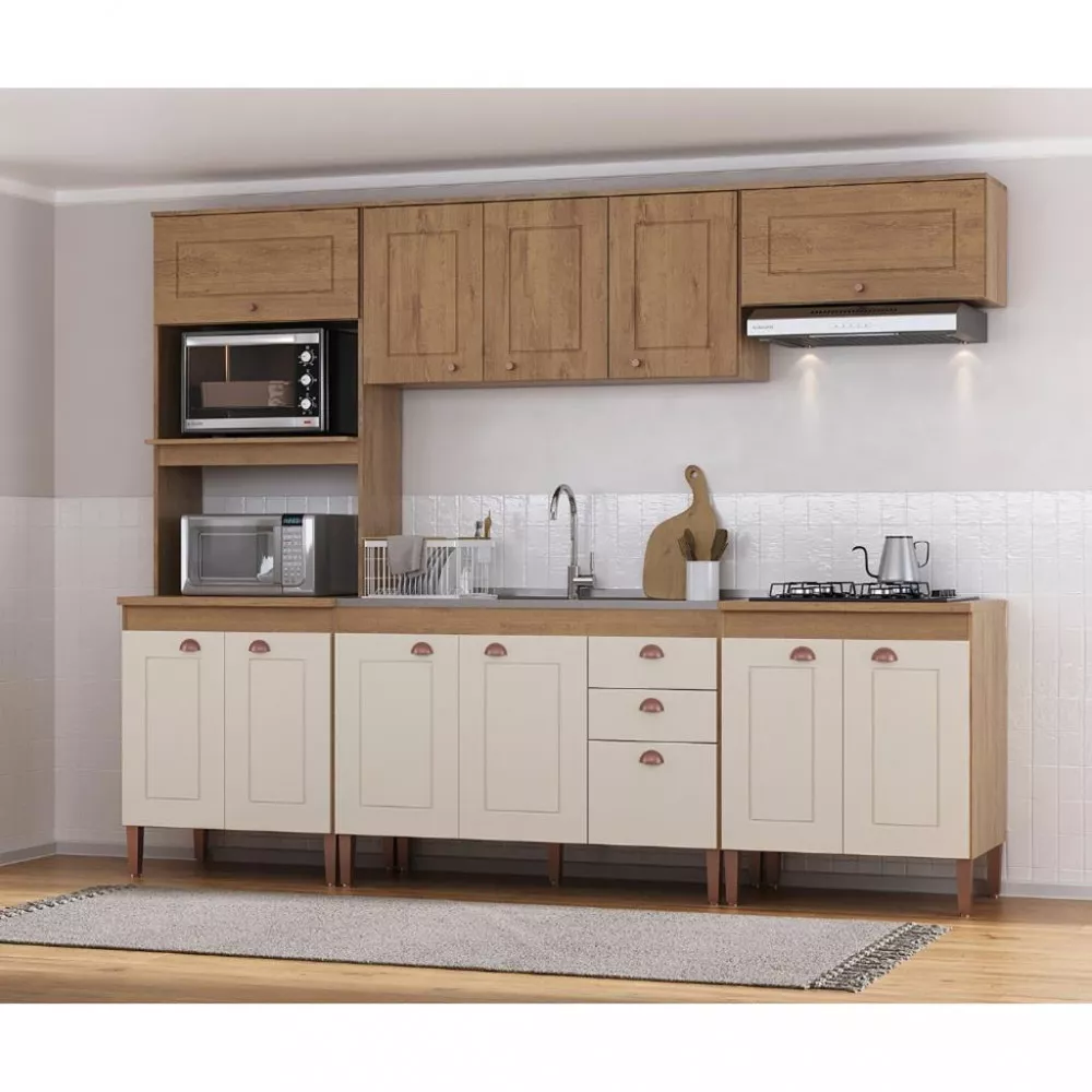 Image 0 of 4 of Cozinha Compacta 12 Portas 2 Gavetas Viena Atualle