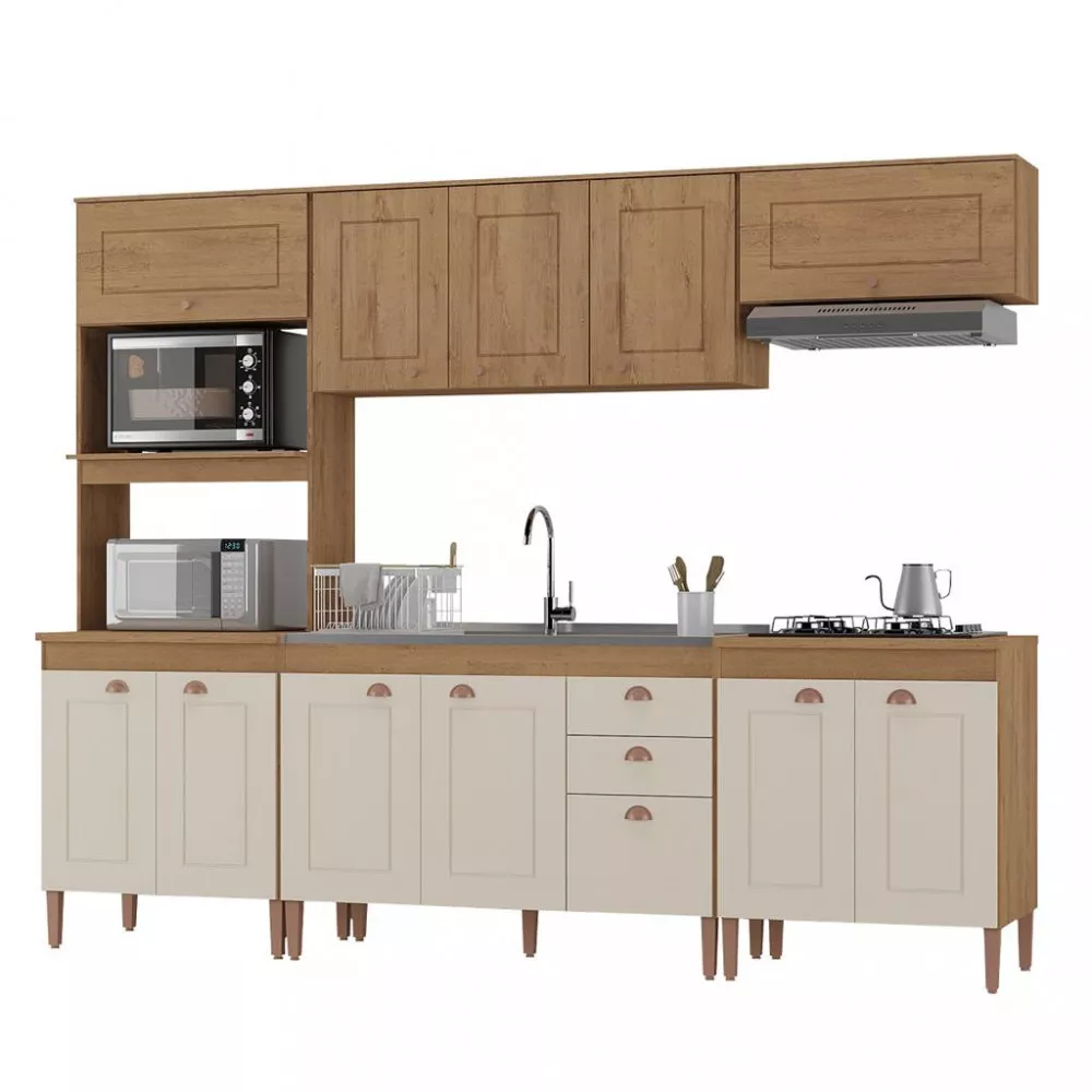 Image 1 of 4 of Cozinha Compacta 12 Portas 2 Gavetas Viena Atualle