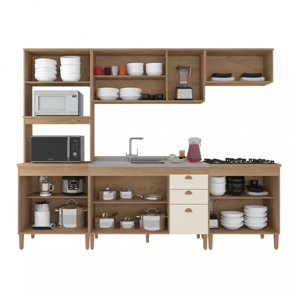 Image 2 of 4 of Cozinha Compacta 12 Portas 2 Gavetas Viena Atualle